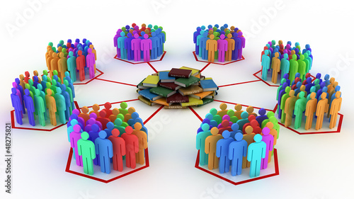 Illustration: online education concept online education concept