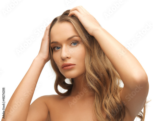 Photo: beautiful woman with long hair beautiful woman with long hair