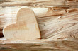Naturholz-Herz