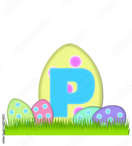 Illustration: Alphabet Big Egg Hunt P Alphabet Big Egg Hunt P