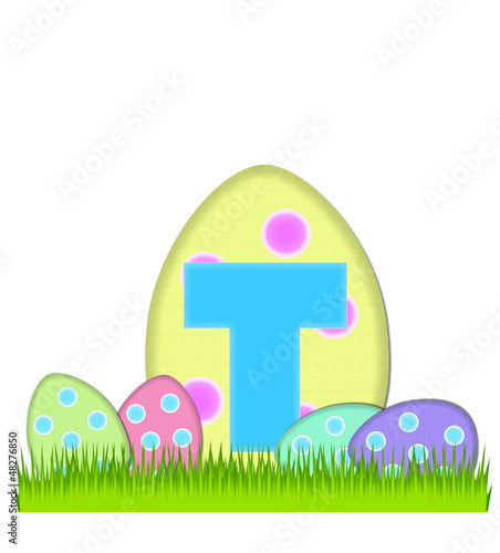 Illustration: Alphabet Big Egg Hunt T Alphabet Big Egg Hunt T