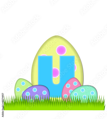 Illustration: Alphabet Big Egg Hunt U Alphabet Big Egg Hunt U