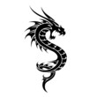 Tribal Dragon Tattoo Art