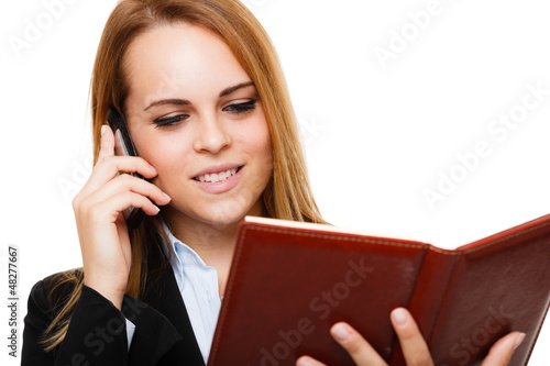 Photo: Busy businesswoman portrait Busy businesswoman portrait