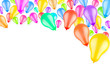 Illustration: rising colorful balloons rising colorful balloons
