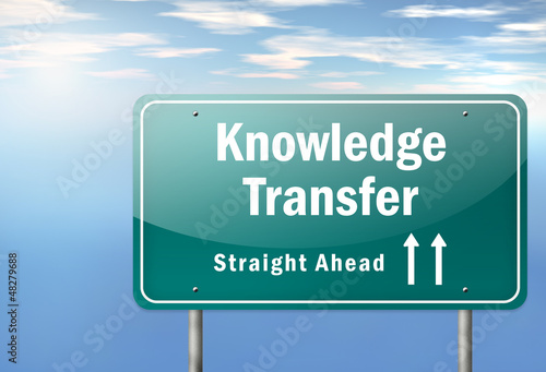 Illustration: Highway Signpost "Knowledge Transfer" Highway Signpost "Knowledge Transfer"