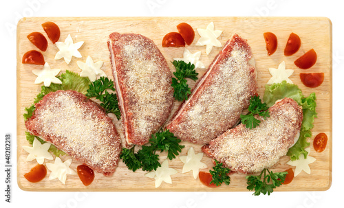 Photo: Mezzelune di suino - Crescents of pig Mezzelune di suino - Crescents of pig