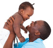 Photo: happy african father and baby son happy african father and baby son