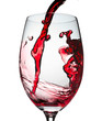 Red wine splashing