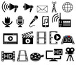 Media and Movie icons set.
