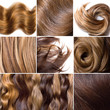 Foto: Natural human hair collage Natural human hair collage