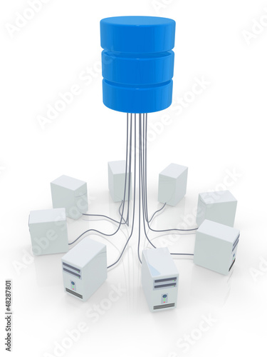 Photo: Database Server Connection Concept Database Server Connection Concept