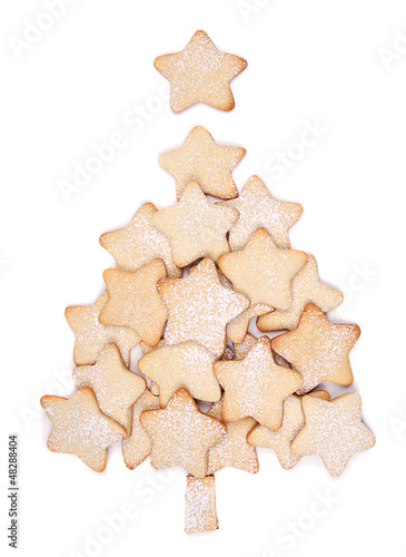 Photo: Christmas cookies forming a tree Christmas cookies forming a tree