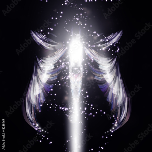 Vector: Angel vector futuristic background Angel vector futuristic background