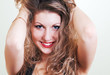 Smiling beauty with long hair