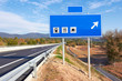 road sign along a highway