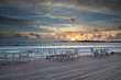 Sunset at beach bar