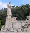 Statue of Petrarch (Francesco Petrarca) Arezzo, Italy