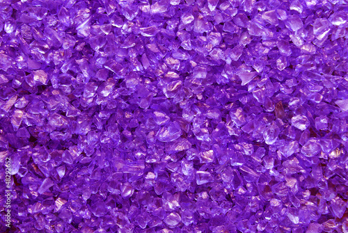 Photo: violet glass granules background violet glass granules background