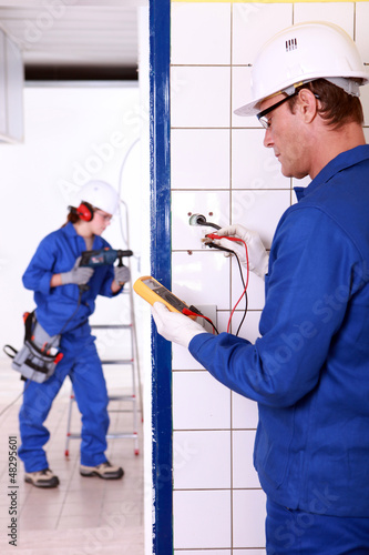 Photo: Electricians Electricians