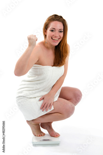 Photo: Woman Happy Weightloss Woman Happy Weightloss
