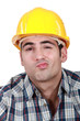 craftsman grimacing