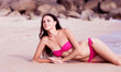 woman on the beach