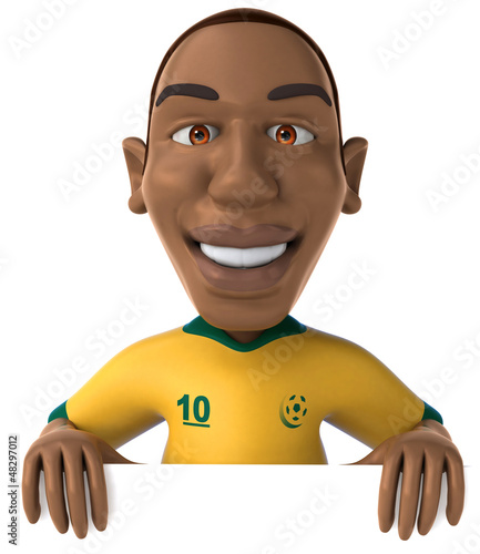 Illustration: Fun footballer Fun footballer