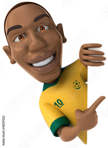 Illustration: Fun football player Fun football player