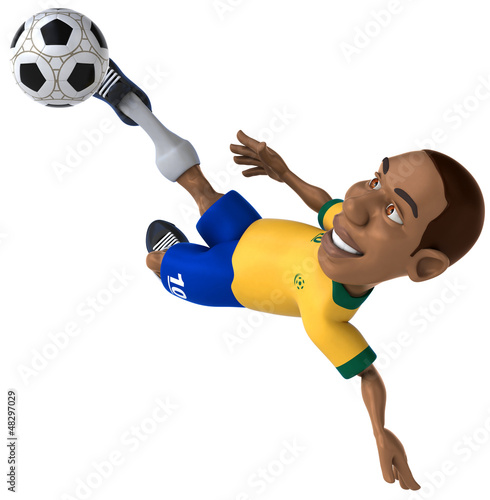 Illustration: Fun football player Fun football player