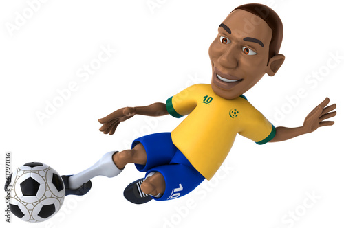 Illustration: Fun football player Fun football player