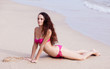 woman on the beach