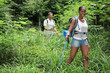 Couple hiking