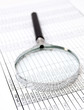 Magnifier and documents. Information search.