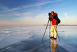Photographer on work