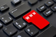Clavier www rouge