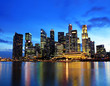 Singapore city at night