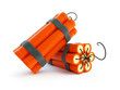 dynamite on a white background