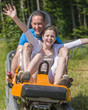Spaß auf der Rodelbahn