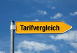 Pfeil mit blauem Himmel TARIFVERGLEICH