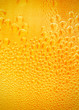 Close up of beer bubbles