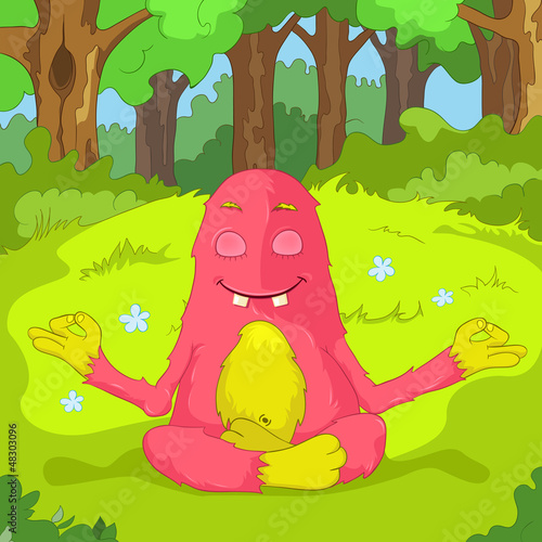 Vector: Funny Monster. Funny Monster.