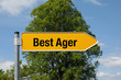 Pfeil mit Baum BEST AGER