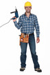 Workman with a drill
