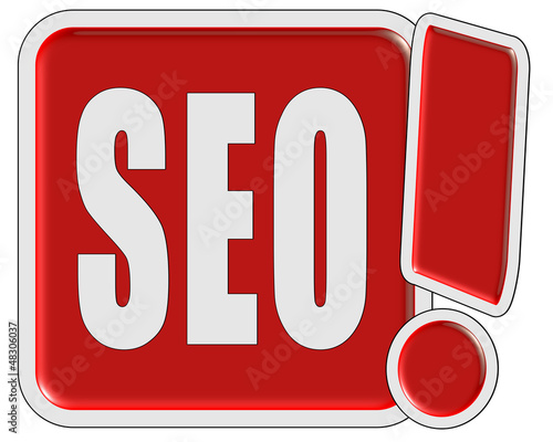 Illustration: !-Schild rot quad SEO !-Schild rot quad SEO