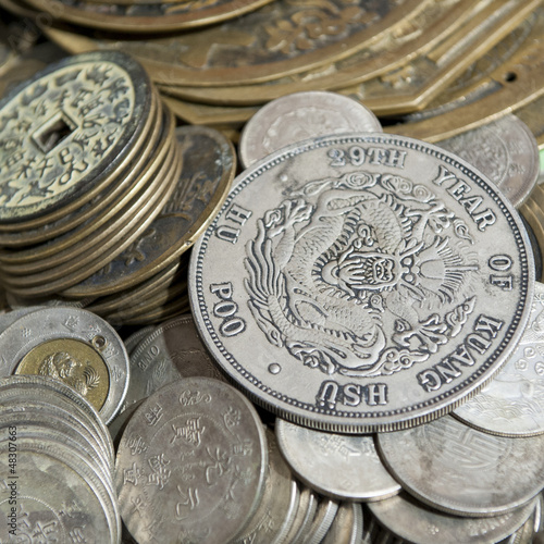 Photo: Chinese coins Chinese coins