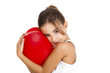 Girl with a red balloon