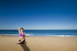Yoga in the beach