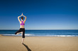 Yoga in the beach