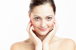 Photo: Beautiful Girl Face. Spa Woman. Perfect Skin. Skincare. Beautiful Girl Face. Spa Woman. Perfect Skin. Skincare.